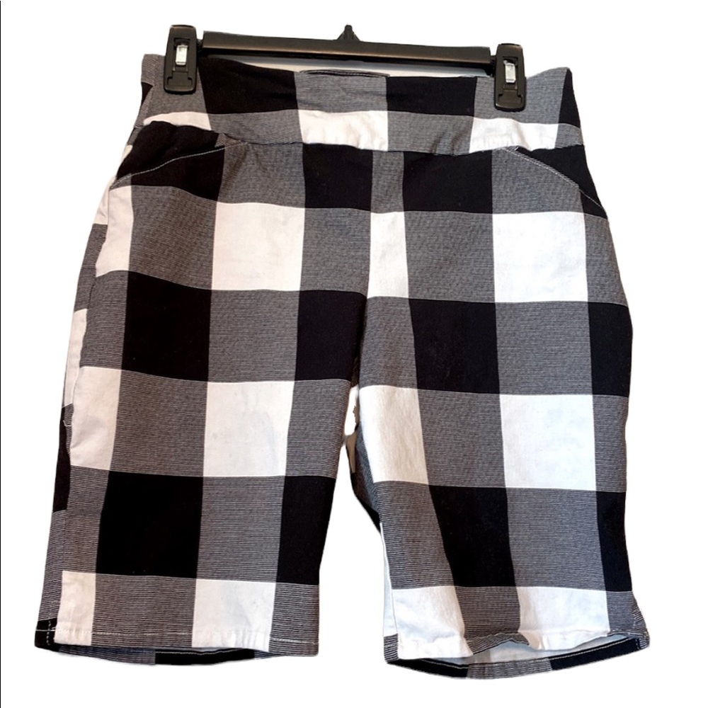 Est 1946 Black and White Gingham Shorts